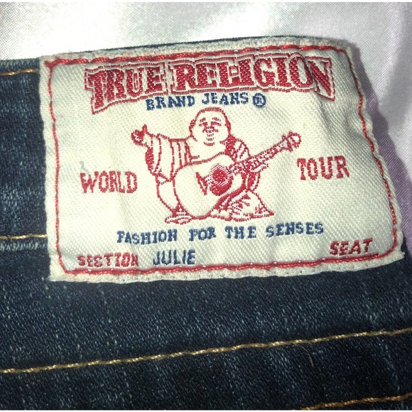True Religion Brand Jeans Low Rise Denim Pants Section Julie Size 27 - Picture 4 of 12